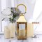 GOLD 8" tall Metal Lantern Candle Holder Party Wedding Home Events Centerpieces